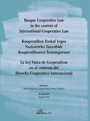 cover image of La Ley Vasca de Cooperativas en el contexto del Derecho Cooperativo Internacional